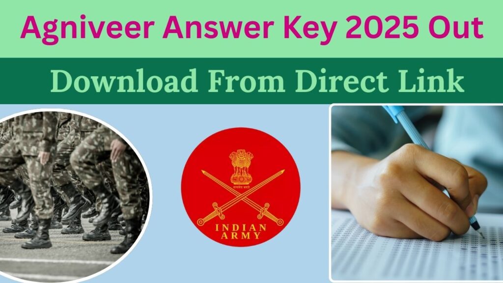 Agniveer Answer Key 2025 Out