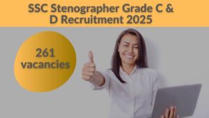 SSC Stenographer Grade C & D Recruitment 2025