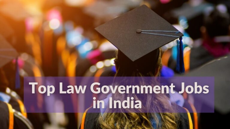 Top Law Government Jobs in India