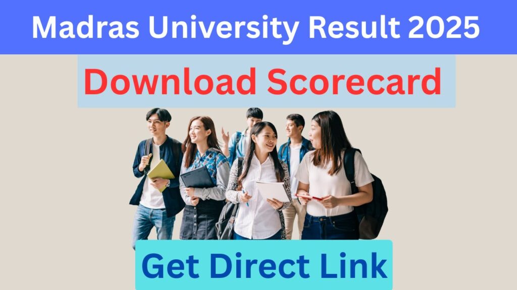 Madras University Result 2025 Released – Check Now