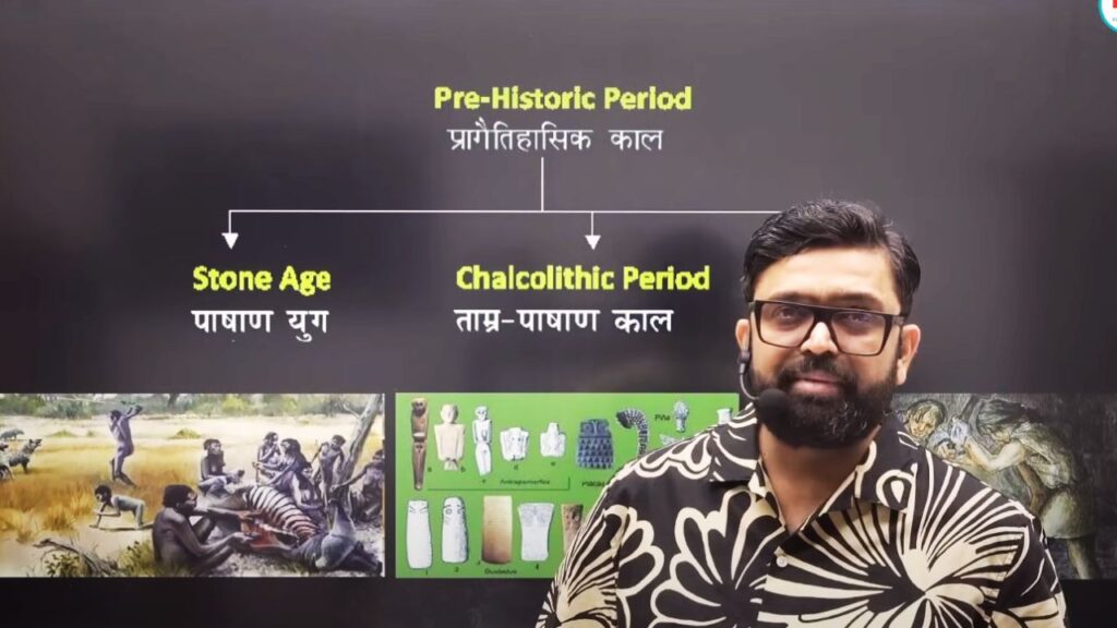 Abhishek Suman explaining modern history concepts in classroom.