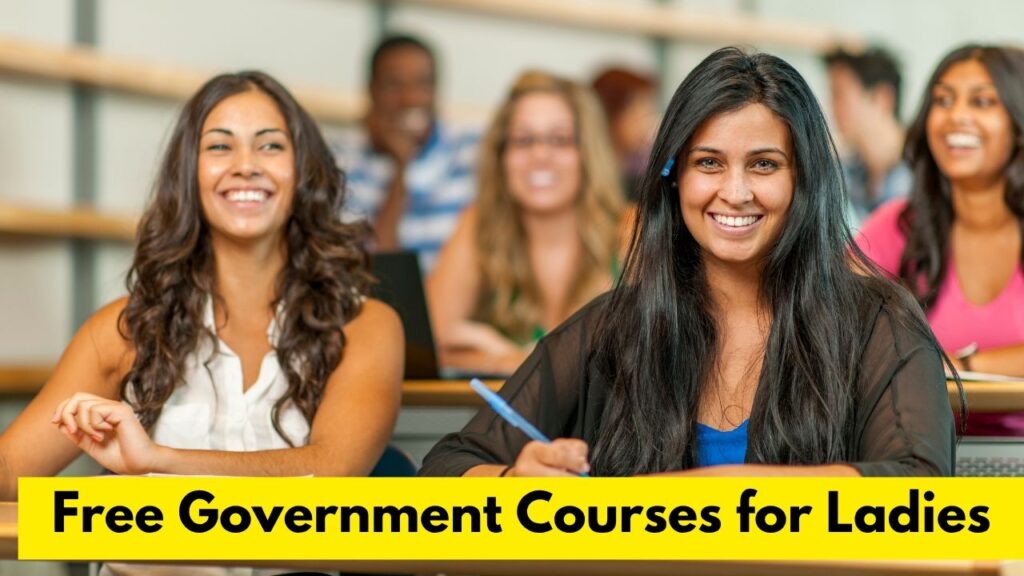Indian women learning online through Free Government Courses for Ladies to enhance skills in digital marketing, AI, and entrepreneurship