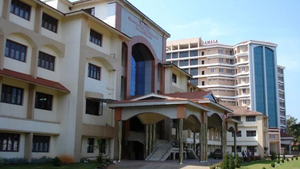 Amala Institute of Medical Sciences campus with well-equipped hospital and peaceful learning environment