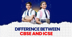 Students studying in classrooms representing CBSE and ICSE boards, highlighting differences in learning styles