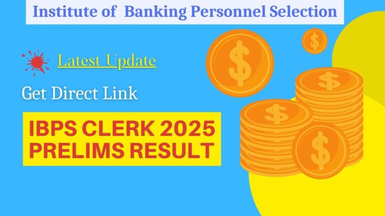 IBPS Clerk Prelims Result