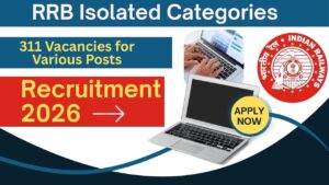 RRB Isolated Categories Recruitment 2026