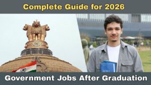 Government Jobs After Graduation in India Complete Guide for 2026 Most of the students join the corporate sector but private jobs won’t provide security, high-salary, and additional perks which the government sector offers to the employees. But position matters in government jobs too if you have a higher position in the department, your salary will be more and other perks. There are many government jobs after graduation in India in the different departments. But you must understand which department suits you best. Let’s look into the details of each government job after graduation. Don’t rush, just focus on what you want to achieve in life. Why Government Jobs Still Matter People who spent years working in a public sector bank or Ministry of finance described that money attracts you but the major reason is you never have to worry about if you’ll have a job next year or not. If you watch it closely, you are going to understand — A government job in India isn't just a paycheck. It comes with job security that private companies rarely match. It comes with a pension through the National Pension System, so the years after retirement aren't a financial scramble. Government jobs offer fixed working hours, but there are exceptions. Defence and UPSC is tougher and no fixed hours. Most jobs are not that tough so you can give time to your family. In India, society gives more respect to government employees than private employees. There is one more thing, if you belong to SC, ST, OBC, and EWS categories, government recruitment includes reservation benefits that make the competition a little more balanced than it is in the open private market. None of this means government jobs are easy to get. But it explains why so many students keep this door open, even while exploring others. Government Jobs After Graduation in India There is no one big exam for a government job, it gives you job security and high salaries that makes it tough to compete with lakhs of students and being selected. In Finance and Accounting Department IBPS conducts the PO and Clerk exams for most public sector banks, while State Bank of India runs its own separate recruitment for similar roles. If you want something closer to economic policy, RBI hires for Grade B officer and Assistant positions, and NABARD focuses specifically on rural and agricultural banking. Job Title Minimum Qualifications Example Employers Recruiting Bodies Accountant Junior Accountant Bachelor’s degree in Commerce (B.Com) or equivalent; some posts accept diploma in accounting State departments, municipal corporations, central ministries, cultural institutions Assistant Accounts Officer Assistant Executive (F&A) B.Com M.Com MBA(Finance) CA Inter PSUs, autonomous bodies, government companies Junior Accounts Officer Junior Accountant (Ministry) B.Com, proficiency in Tally Govt accounting rules Department of Economic Affairs, ministries, central govt offices Treasury Officer Cashier (Treasury) B.Com; sometimes specific treasury certificates State treasuries, municipal treasuries Internal Revenue Agent Revenue Inspector Graduation; specialized departmental exams Tax departments, revenue directorates Central Government Jobs The Staff Selection Commission runs several exams worth knowing. SSC CGL is the big one, opening doors to positions like Income Tax Inspector and Assistant Audit Officer. SSC CHSL leads to roles like Data Entry Operator or Lower Division Clerk. If you studied engineering, SSC JE is built specifically for you. And if you can take dictation quickly, there's SSC Stenographer. Job Exam Minimum Qualification Common Extra Requirement SSC CGL Graduation degree Post-wise age and skill test requirements SSC CHSL 12th pass OR Graduation Typingskill test for some posts SSC MTS 10th pass OR Graduation Age relaxation as per category SSC JE Diploma or B.E.B.Tech in relevant field Technical qualification in engineering branch SSC CPO Graduation in any stream Fitness and medically fit Railways, Largest Employer in the Country RRB NTPC opens up roles like Station Master and Traffic Assistant for general graduates. RRB ALP is for those drawn to operating trains as Assistant Loco Pilots. RPF handles railway security and law enforcement. And RRB JE, again, is the engineering route. Railway Job Post Main Work Basic Eligibility Usual Recruitment Route Station Master Controls train movement and station operations Graduation in any stream RRB NTPC Graduate-level exam Goods Train Manager Manages goods train operations and coordination Graduation in any stream RRB NTPC Graduate-level exam Senior Clerk cum Typist Handles records, typing, office work, and data entry Graduation with typing skill where required RRB NTPC Graduate-level exam Junior Accounts Assistant cum Typist Accounts work, billing, clerical finance tasks Graduation, usually commerce preferred RRB NTPC Graduate-level exam Commercial cum Ticket Clerk Ticketing, passenger support, commercial counters Graduation in any stream RRB NTPC Graduate-level exam Trains Clerk Train records, movement entries, office coordination Graduation in any stream RRB NTPC Graduate-level exam Traffic Apprentice Supports railway operations and traffic control work Graduation in any stream RRB recruitment NTPC-related notifications Section Controller Monitors train operations and sectional control Graduation; often a high-responsibility post RRB notification senior railway recruitment Junior Engineer (JE) Technical supervision in civil, electrical, mechanical, signal, etc. Diploma or B.Tech, depending on post RRB JE exam UPSC Civil Services, Bigger Ambitions & Highest Authority Job the exam that produces IAS and IPS officers. It's open to graduates from any stream, but it's also the toughest exam in this entire list, with three stages testing not just knowledge but stamina and patience. Each state also runs its own version through its Public Service Commission. UP has UPPSC, Bihar has BPSC, Madhya Pradesh has MPPSC, and so on, each recruiting for state-level administrative roles. UPSC Service Post Group Main Work Basic Eligibility Indian Administrative Service (IAS) All India Service District administration, policy implementation, public welfare, law and order coordination Graduation in any stream Indian Police Service (IPS) All India Service Internal security, policing, crime control, public order Graduation in any stream Indian Foreign Service (IFS) Group A Diplomacy, foreign relations, embassies, international representation Graduation in any stream Indian Revenue Service (IRS - Income Tax) Group A Tax assessment, collection, investigation, enforcement Graduation in any stream Indian Revenue Service (IRS - Customs & Indirect Taxes) Group A Customs duties, GST-related enforcement, indirect tax administration Graduation in any stream Indian Audit and Accounts Service (IA&AS) Group A Government audit, accounts, financial compliance Graduation in any Indian Civil Accounts Service (ICAS) Group A Central government accounting and financial reporting Graduation in any stream Indian Defense Accounts Service (IDAS) Group A Defence finance, budgeting, accounts management Graduation in any stream Indian Railway Protection Force Service (if allotted through UPSC-related services) Group AB depending on cadre Security and protection of railway property and passengers Graduation in any stream Central Civil Services Group A Group A Administration in central ministries and departments Graduation in any stream Central Civil Services Group B Group B Assistant-level administrative and policy work Graduation in any stream Defense Jobs If discipline and service appeal to you more than office work, the defence sector offers CDS for officer entry into the Army, Navy, and Air Force, and AFCAT specifically for the Air Force. Defence Job Entry Main Role Basic Eligibility Selection Route Indian Army Officer Lead troops, field operations, administration Graduation in any stream CDS SSC (Non-Technical) other officer entries Indian Navy Officer Naval operations, technical or executive duties Graduation; engineering degree for technical entries CDS SSC Executive technical entries Air Force Officer Flying, ground duty, administration, support roles Graduation in any stream for many entries AFCAT CDS NCC special entry Short Service Commission Officer Temporary officer role in Army, Navy, or Air Force Graduation; post-specific rules apply SSC entry routes CDS Officer Entry Commissioned officer in Army, Navy, or Air Force Graduation in any stream CDS written exam, SSB, medical AFCAT Officer Entry Air Force officer in flying, technical, or ground duty branches Graduation in any stream; technical branches need relevant degree AFCAT, interview, medical NCC Special Entry Officer entry for NCC cadets Graduation + NCC certificate requirements Direct officer selection, no written AFCATCDS in some cases Territorial Army Officer Soldier Route Support and reserve-duty role Graduation for officer routes; other posts vary Territorial Army recruitment CRPF BSF CISF ITBP Officer-level or specialist posts Internal security, border protection, force administration Graduation, depending on post UPSCSSCdepartmental recruitment DRDO Scientist Technical Staff Defence R&D, systems, research, testing Graduation in engineeringscience for technical roles DRDO recruitment GATE-based selection for some posts Defence Production HAL PSU Jobs Engineering, planning, operations, management Graduation; technical degree for many roles Direct recruitment deputation Teaching Jobs Teaching has its own path too. CTET or your state's TET exam qualifies you to teach in schools, while UGC NET is for those who want to lecture at the college level. KVS and Navodaya Vidyalaya recruitment also fall in this teaching bucket. Important Tip You didn't need to pick just one. Many students prepare for two or three of these at the same time, since the subjects often overlap. Teaching Job Level Basic Eligibility Main Exam Route Primary Teacher (PRT) Class 1–5 Graduation in some cases, usually with D.El.Ed B.El.Ed; CTET Paper 1 for central jobs CTET TET + recruitment exam Trained Graduate Teacher (TGT) Class 6–10 Graduation in relevant subject + B.Ed; CTET Paper 2 for central schools CTET TET + recruitment exam Guest Teacher School institute Graduation, sometimes B.Ed preferred Local government recruitment walk-in contract basis Special Educator School level Graduation + special education qualification Recruitment through education department DSSSB state boards Who Can Actually Apply The good news is that most of these exams simply ask for a graduation degree, in any subject. You don't need a specific stream unless the job itself is technical, like engineering posts in SSC JE or RRB JE, which obviously expect an engineering background. Most exams accept candidates roughly between 18 and 32, though SC, ST, and OBC candidates usually get age relaxation, and the exact numbers shift slightly from year to year. You also need to be an Indian citizen for nearly all of these roles, and for defence or paramilitary jobs like CDS or RPF, there are physical fitness standards on top of everything else. Never assume for the exam updates. Dates are extended sometimes and shifts every year. Every government organization publishes its own official notification that declares eligibility and process. Rules shift slightly year to year, so do not rely on people’s words or what happened last year. How the Application Actually Works Once you decide which field you are going to join, you have to figure out the process itself, which felt confusing the first time but became simple once he broke it down. It starts with tracking official notifications. Websites like ssc.nic.in, ibps.in, rrbcdg.gov.in, and upsc.gov.in post recruitment notifications which include detailed instruction and a timeline to open the portal where you can apply. It happens every year, so checking them regularly matters. Once a notification drops, the first step is registering online, usually with just a mobile number and email. Then comes the actual application form, where personal details, educational background, category, and post preferences need to be filled in carefully. Remember that correction windows are short, so a careless mistake here can follow you for the whole process. After that, documents like your photograph, signature, and category certificates need to be scanned and uploaded. Then there's the application fee, though SC, ST, PWD, and female candidates often get a waiver or discount here. Once everything is submitted, the admit card becomes available a few weeks before the exam date, and then it's just down to showing up and going through whatever stages that particular exam has, whether that's a single test or a longer chain of prelims, mains, and interview. How To Prepare For Government Exams Once you know that these exams exist doesn’t mean you are fully prepared for it. You need to read the syllabus properly instead of skimming it. Every exam leans on a mix of Current Affairs, Simple Mathematics, Logic and Reasoning, and English or Hindi, but the weight given to each section changes depending on the exam. After you study the topics of a specific exam, check previous year papers, not to memorize answers, but to understand the pattern, the difficulty level, and how questions are usually framed and paired with regular mock tests. This technique will teach you how to manage time under pressure, since most of these exams are brutally time-bound. Make Current affairs a daily habit too, especially since banking and SSC exams lean heavily on it. If your exam has more weightage on Current Affairs then prepare well for it day-by-day. What made the real difference, though, was a basic timetable. Not a rigid one, just something that kept you showing up every day instead of cramming in bursts. And you had to decide between coaching and self-study. Most students who cracked their exams recommend choosing both. As some subjects are hard that need guidance and some are easy, you can prepare it by yourself. There's no universal right answer here. It depends on how you learn best. Common Mistakes Students Should Avoid For decades, students have been doing wrong while preparing for the government exams which can be put away and made aware future generations to stop going wrong. Some students put all their effort into one single exam and ignore everything else, which is risky given how competitive these exams are. Others miss notification deadlines simply because they weren't checking regularly. A lot of students skip mock tests entirely, only to be blindsided by time pressure on the actual exam day. And many treat current affairs as optional, which costs them marks in exams where it's actually a major scoring section. Conclusion There are massive numbers of vacancies every year in government jobs after graduation in India. If you also finish your college this year or previous year, you can apply for any of the jobs which fits into your profile. Government Jobs After Graduation