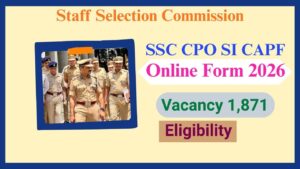 SSC CPO SI CAPF